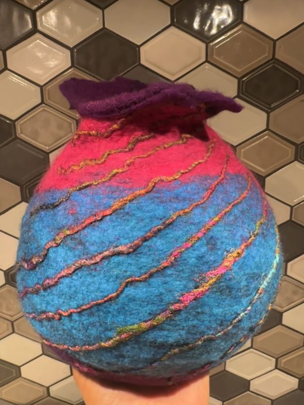 Wet Felting Basket